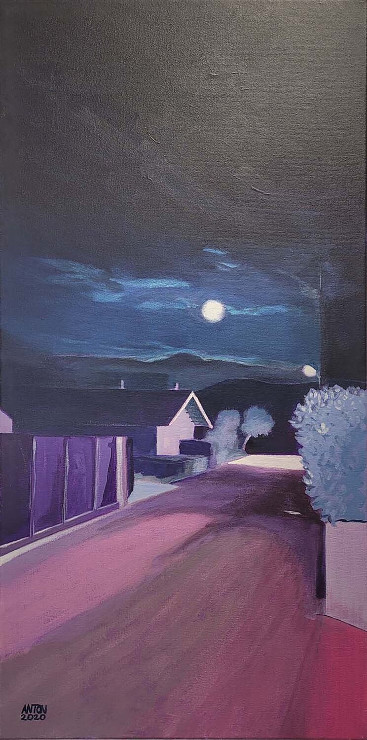 L'allée au clair de lune Anton PAUL PATRICK STÜRTZER