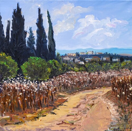 Autumn in the Olive Field by Suzana Pirtovšek, Painting for Sale on Singulart