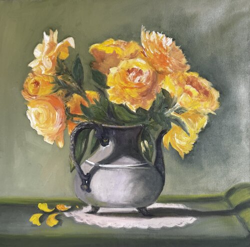 Sunshine on roses di Suzana Pirtovšek, Pittura in vendita su Singulart