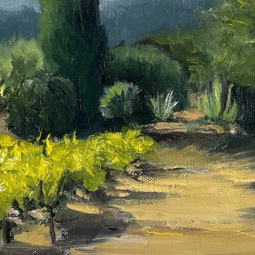 Summer path in vineyard by Suzana Pirtovšek, Painting for Sale on Singulart