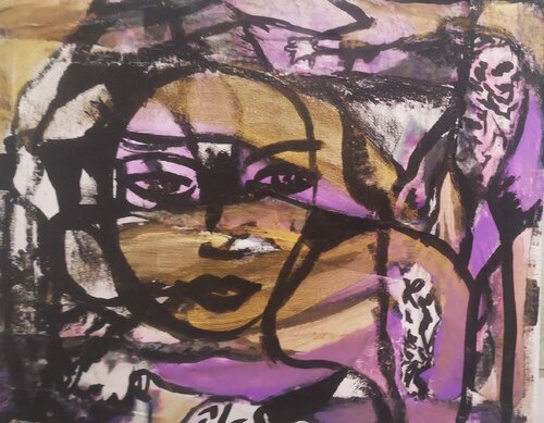 Purple Rain von Abricodéal ÃŽles, Malerei kaufen auf Singulart