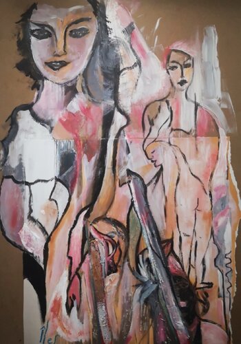 La passagère de la mémoire von Abricodéal ÃŽles, Malerei kaufen auf Singulart