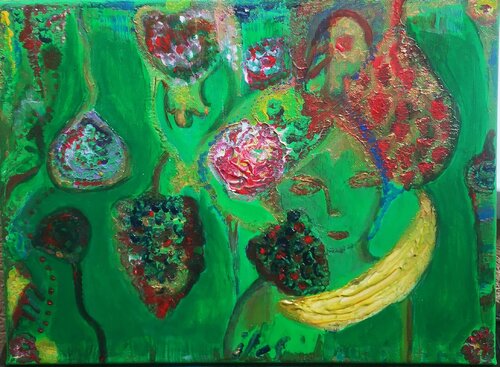 Verger à la banane par Abricodéal ÃŽles, Peinture en vente sur Singulart