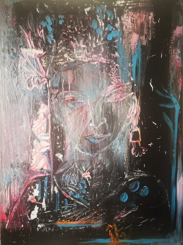 La souffrance à fleur de peau di Abricodéal ÃŽles, Pittura in vendita su Singulart