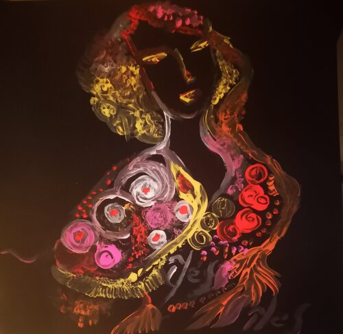 Flamenco by Abricodéal ÃŽles, Painting for Sale on Singulart