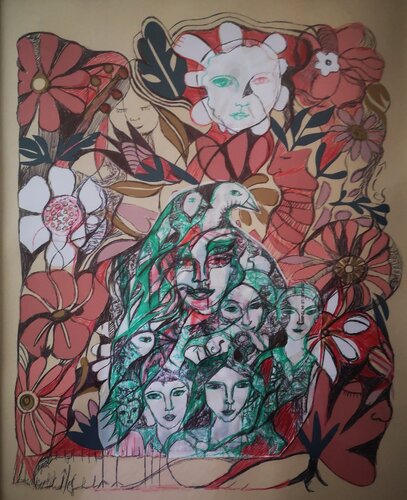 Les oiseaux de belle augure by Abricodéal ÃŽles, 종이 for Sale on Singulart