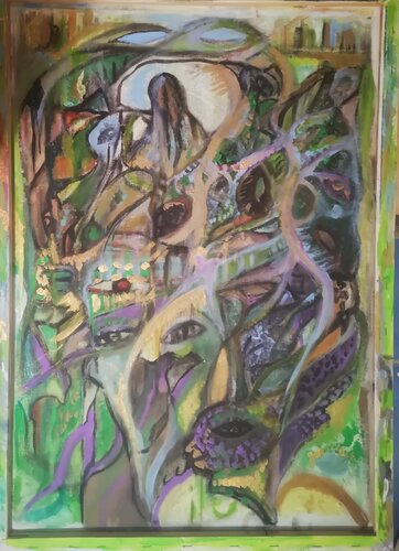Jardin secret pour Cassandre van Abricodéal ÃŽles, Schilderij te koop op Singulart