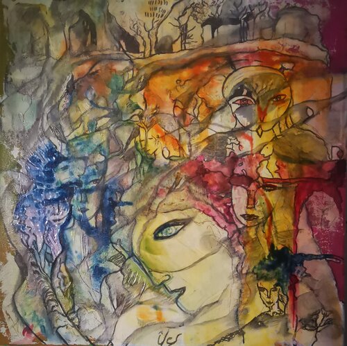 Cendres von Abricodéal ÃŽles, Malerei kaufen auf Singulart