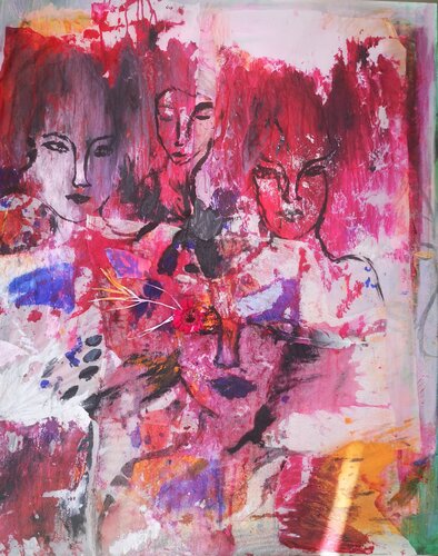 Bouquet de roses by Abricodéal ÃŽles, Painting for Sale on Singulart