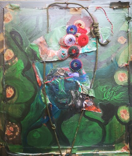 La dame verte by Abricodéal ÃŽles, Painting for Sale on Singulart
