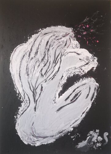 La femme qui pleure di Abricodéal ÃŽles, Pittura in vendita su Singulart