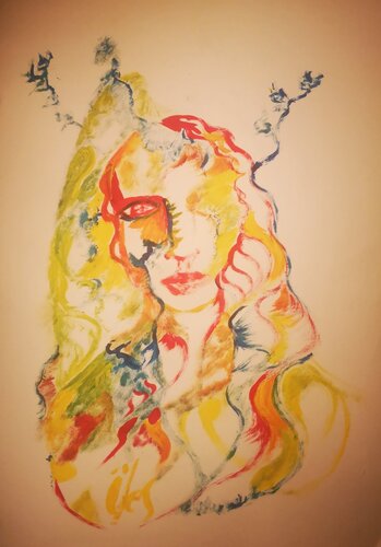 Auto-portrait ? 3 by Abricodéal ÃŽles, Work on Paper for Sale on Singulart