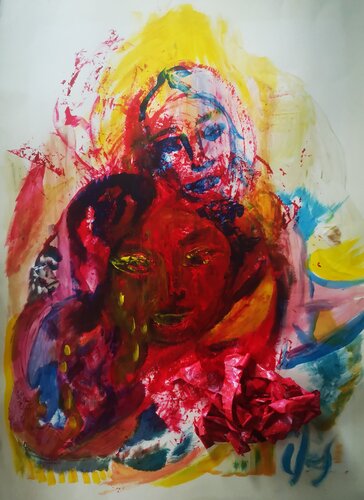 A la recherche du Sourire by Abricodéal ÃŽles, Painting for Sale on Singulart