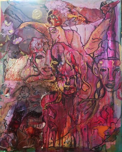 L'étrange contrée de la rose inacessible di Abricodéal ÃŽles, Pittura in vendita su Singulart