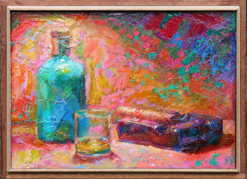 Whiskey Cigar Box de Federico Bozas, Pintura a la venta en Singulart