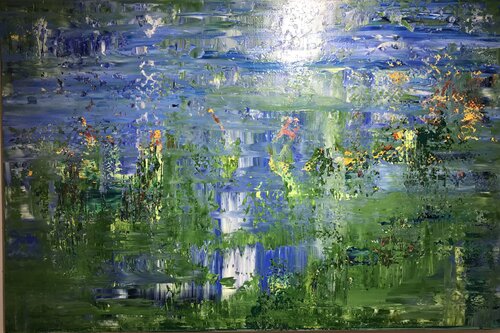 Waterlily XVI di Anselm Homey, Pittura in vendita su Singulart