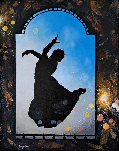 Euphoria in Motion von Joyeeta Mukherjee, Malerei kaufen auf Singulart