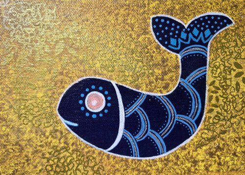 Whispers beneath the surface von Joyeeta Mukherjee, Malerei kaufen auf Singulart