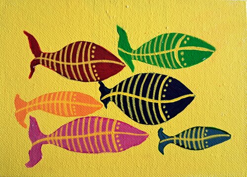 Rhythms of the Current di Joyeeta Mukherjee, Pittura in vendita su Singulart