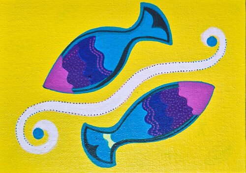 Spirits in Sync von Joyeeta Mukherjee, Malerei kaufen auf Singulart