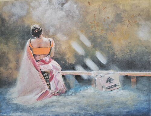 Rooted Grace de Joyeeta Mukherjee, Pintura a la venta en Singulart