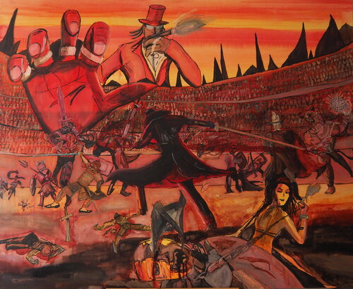 Bloody Circus von Alexandre LALO, Malerei kaufen auf Singulart
