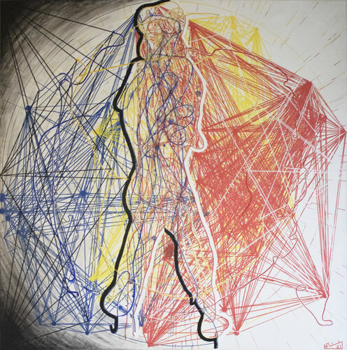 Walking into the Light van Adrian Flaherty, Schilderij te koop op Singulart