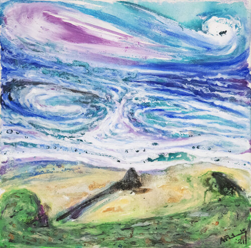 Cliffs and Beaches XVIII van Adrian Flaherty, Schilderij te koop op Singulart