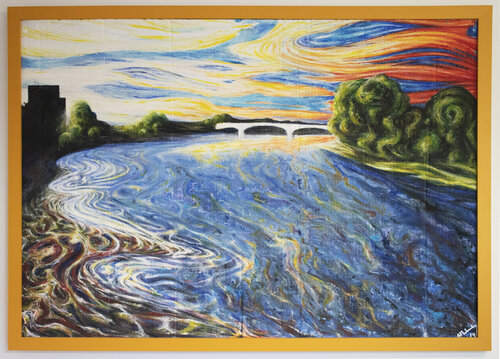 Chiswick Bridge van Adrian Flaherty, Schilderij te koop op Singulart