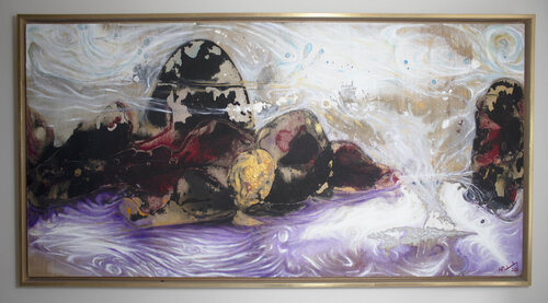 Kingston Railway Bridge di Adrian Flaherty, Pittura in vendita su Singulart