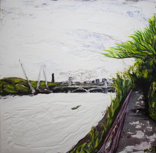 Chelsea Bridge van Adrian Flaherty, Schilderij te koop op Singulart