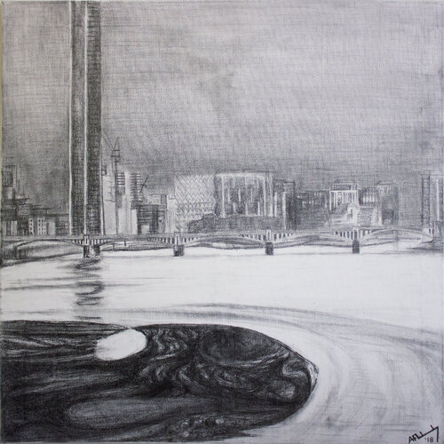 Vauxhall Bridge von Adrian Flaherty, Zeichnungen kaufen auf Singulart