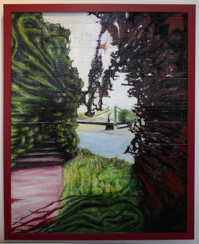Hammersmith Bridge van Adrian Flaherty, Schilderij te koop op Singulart