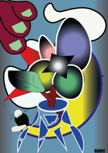 Fleurs lunaires di Daniel ROCHER, Digitale in vendita su Singulart