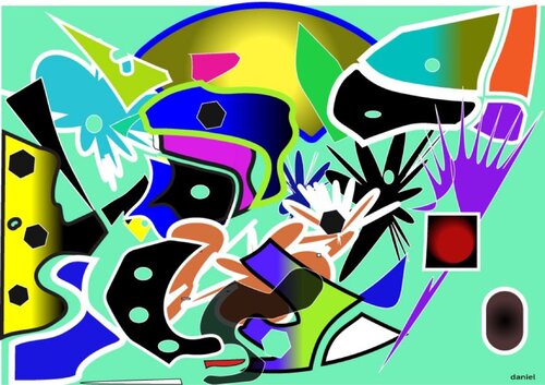 Floraison en éclats ( le printemps )  version - 2 by Daniel ROCHER, 디지털 for Sale on Singulart