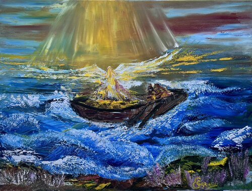 The Light in the Storm van Elana Gor, Schilderij te koop op Singulart