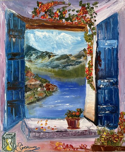 Through the Sand of Time van Elana Gor, Schilderij te koop op Singulart