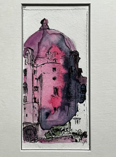 Castello Aragonese (Ischia) by Sophia Maeno, Drawing for Sale on Singulart