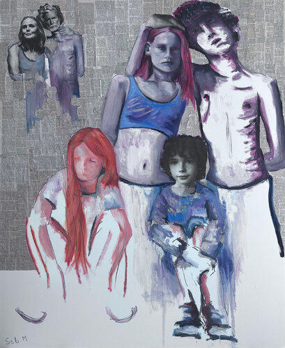 Lonely Together III van Sebastien Montel, Schilderij te koop op Singulart