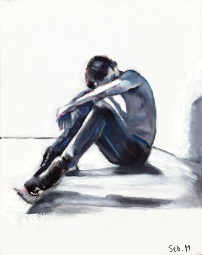 Troubled Teenager van Sebastien Montel, Schilderij te koop op Singulart