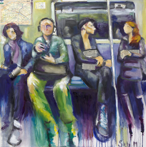 In the Metro II di Sebastien Montel, Pittura in vendita su Singulart