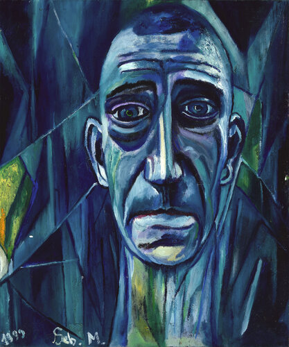 Blue Mood van Sebastien Montel, Schilderij te koop op Singulart