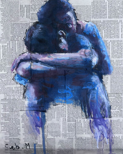 Finding Comfort In You I van Sebastien Montel, Schilderij te koop op Singulart