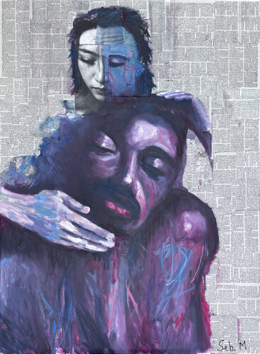 Finding Comfort In You II van Sebastien Montel, Schilderij te koop op Singulart