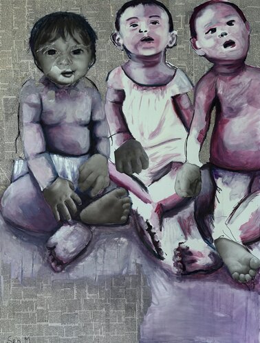 Comme la petite enfance von Sebastien Montel, Malerei kaufen auf Singulart