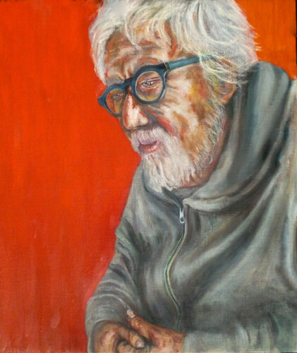 Gray hoodie di Tenmi Hanagi, Pittura in vendita su Singulart