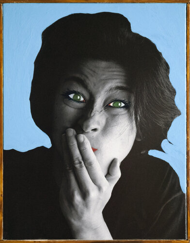 ABSTRACT FACE C-7-paint on photo di Tenmi Hanagi, Fotografia in vendita su Singulart