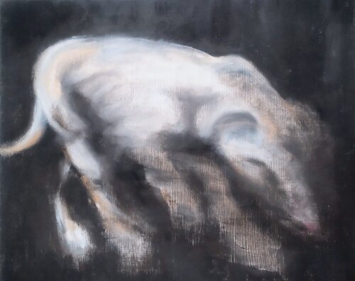 hommage - Francis Bacon van Tenmi Hanagi, Schilderij te koop op Singulart
