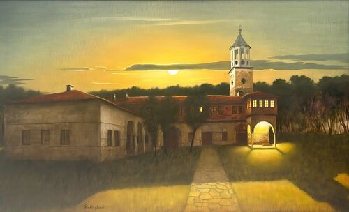 Old Monastery St.Eliyah von IRENA LUTINSKAITE, Malerei kaufen auf Singulart