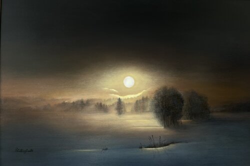 Moonlight Energy by IRENA LUTINSKAITE, Painting for Sale on Singulart